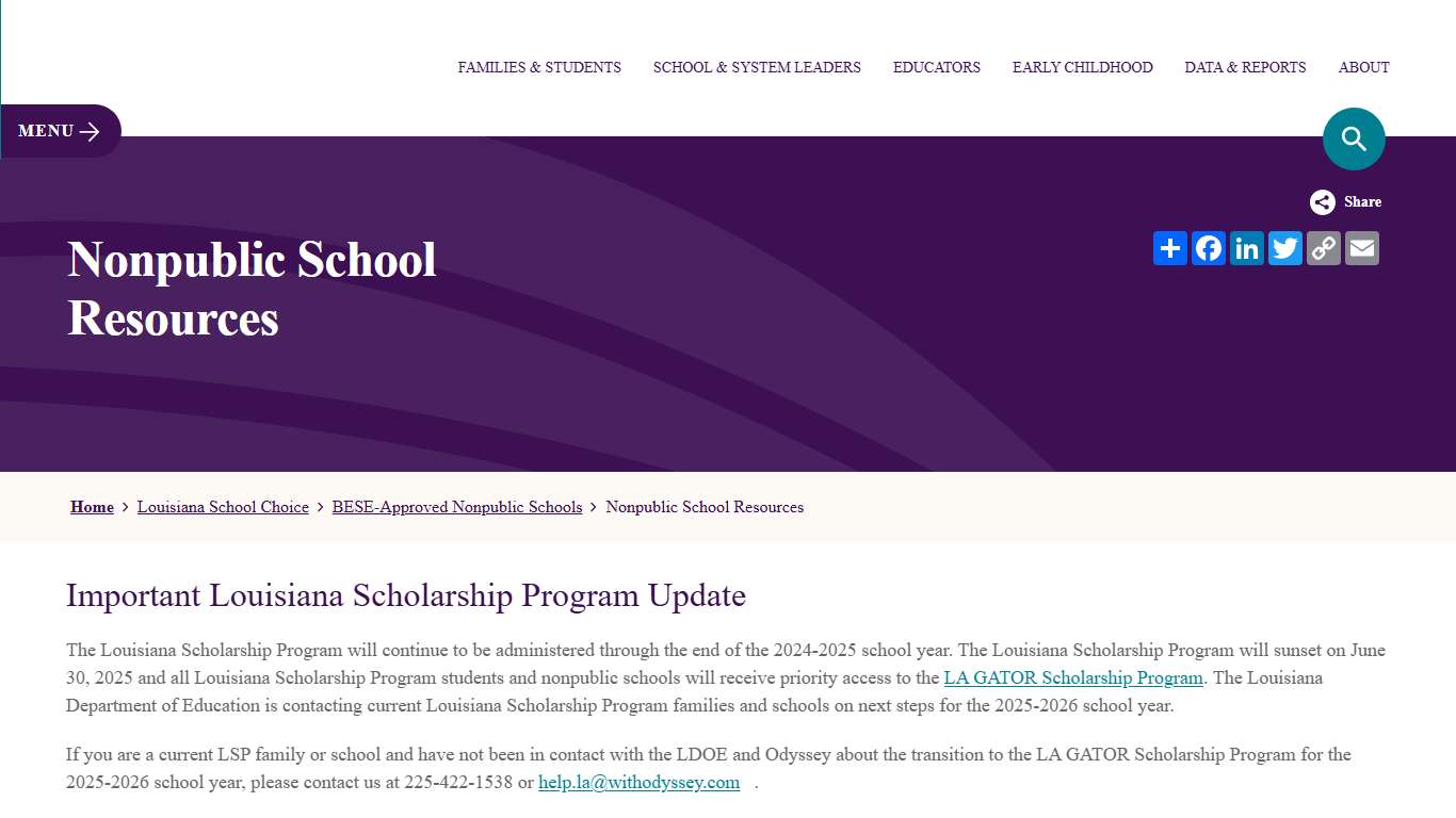 Nonpublic School Resources